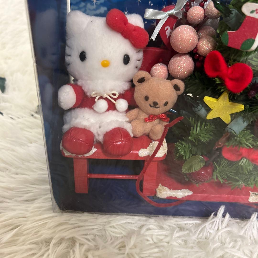 激レア サンリオ　ハローキティ　ジオラマライトマスコット　クリスマス