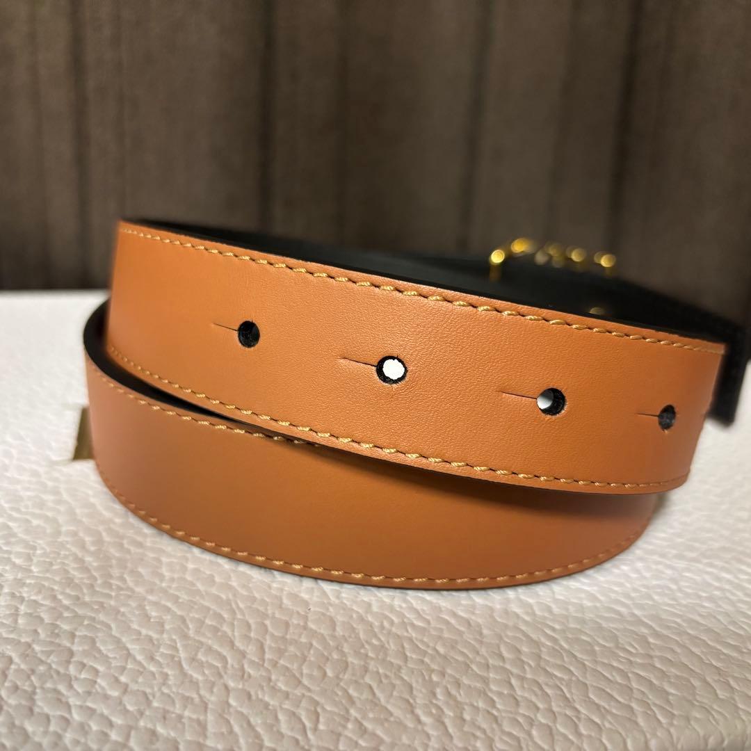 ロエベ　リバーシブル アナグラム ベルト（スムースカーフ）