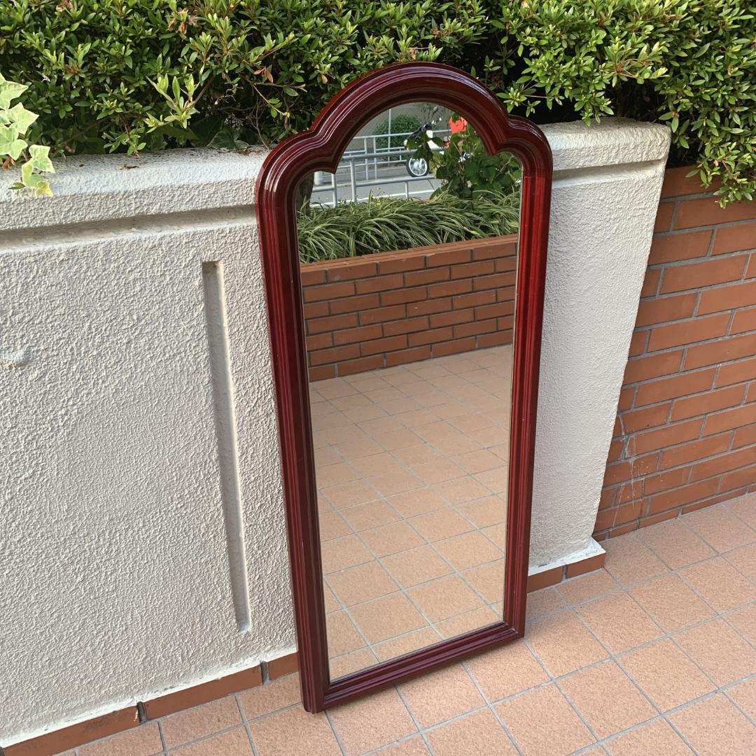 全国送料無料　アンティーク　輸入家具　海外製　木製　姿見鏡　ウォールミラー