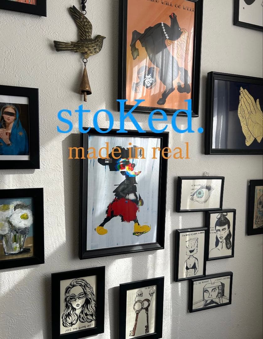 原画/抽象画/モダンアート/現代アート/インテリア/アクリル画 DUSK 海