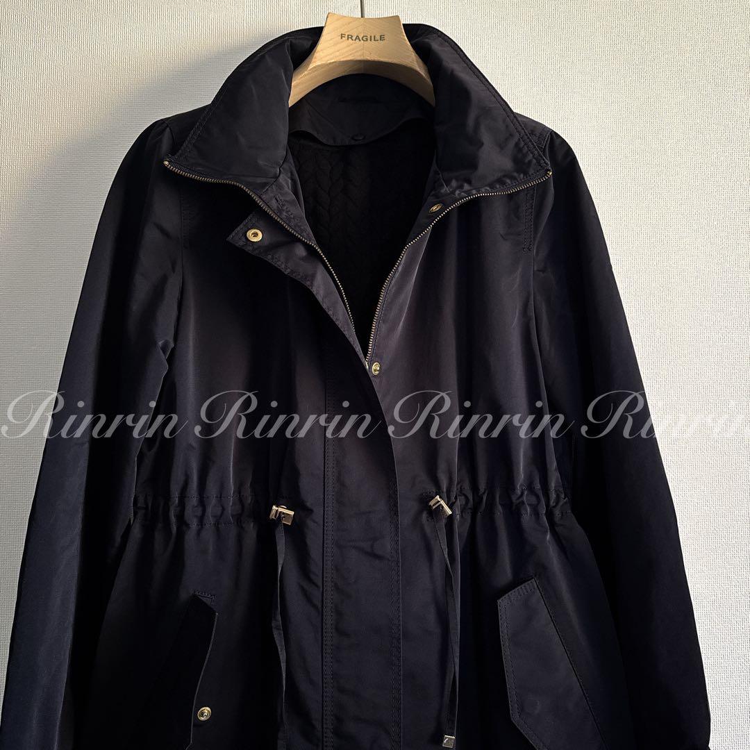 ANAYI ブライトツイルライナー付モッズコート 36