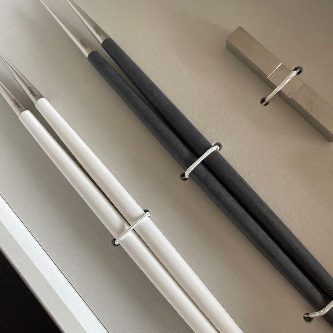 【未使用】cutipol クチポール　白　黒　お箸セット