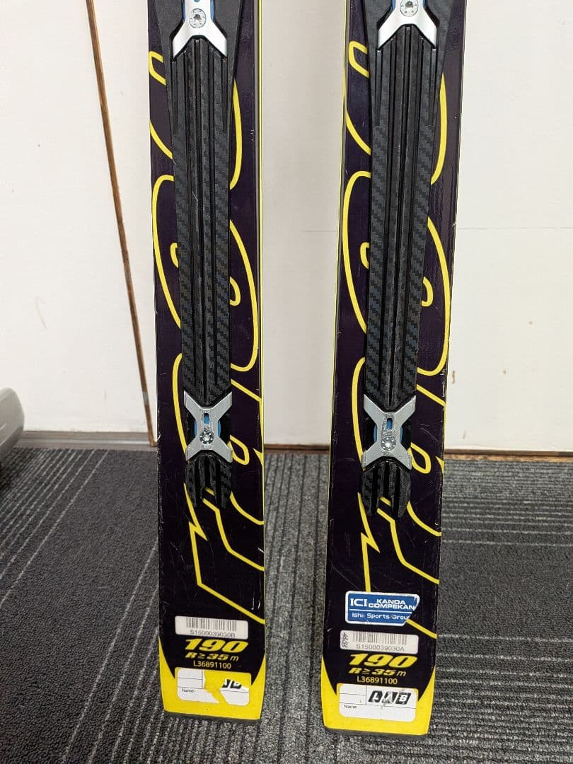 値下げSalomon GS POWER LINE 190cm スキー板 青/黄