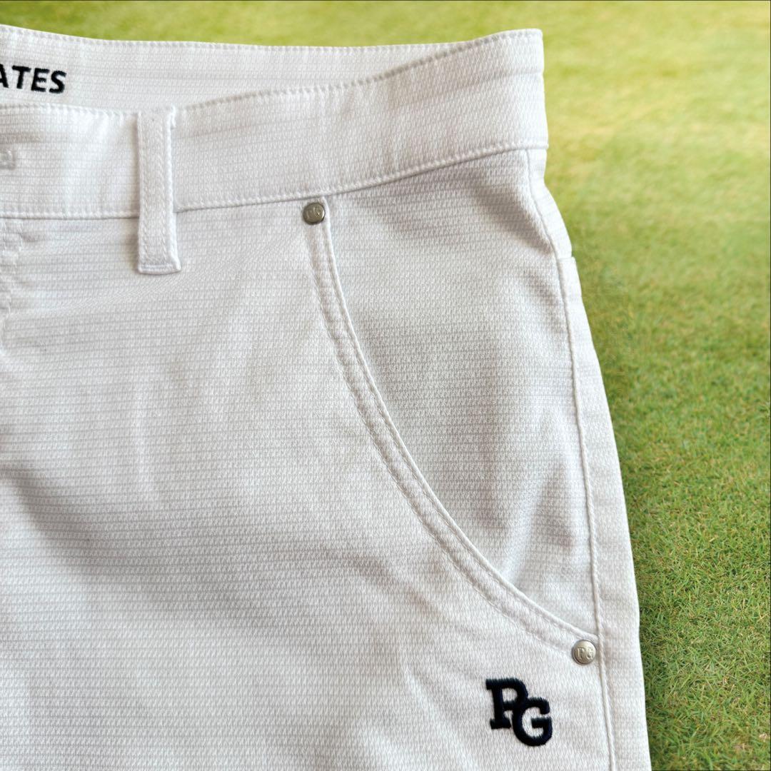 現行モデル　美品　パーリーゲイツ　ハーフパンツ　短パン　白　ホワイト　マリン