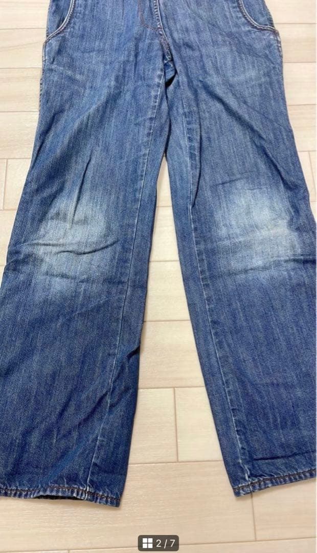 エヴィス　EVISU メンズオーバーオール　ジーンズ　デニム