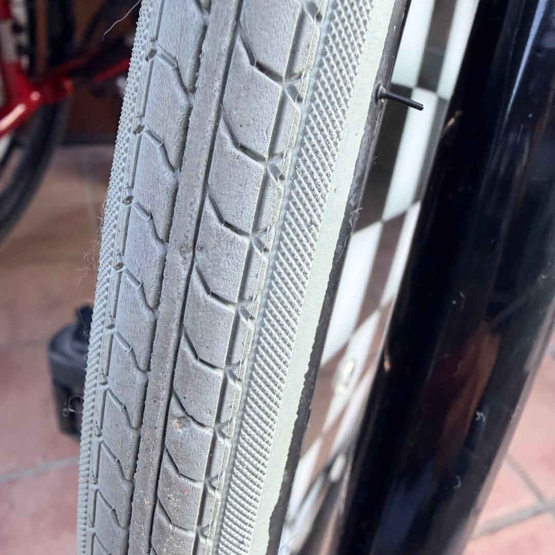 車いす　OX miniNeoジュニア　スクール　赤　チェッカー柄　子供用車椅子