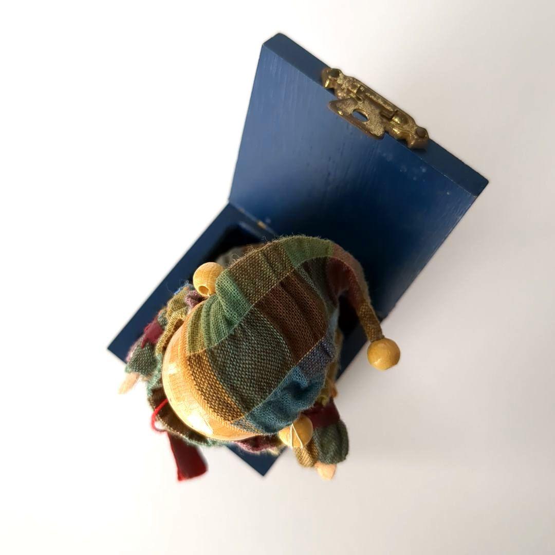 Ann Fuller　アンフラー　びっくり箱　ピエロ　人形　アンティーク　レア物