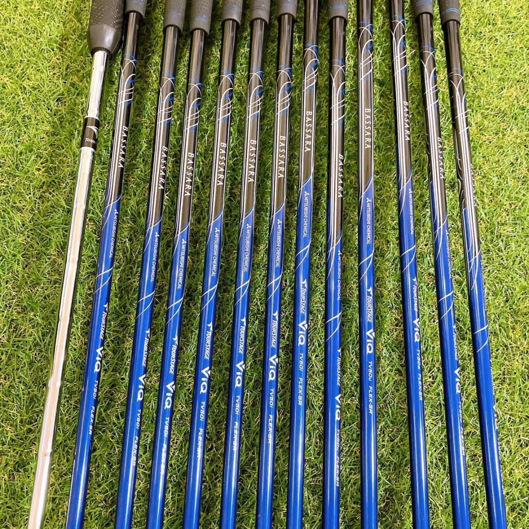 ブリヂストン ツアーステージ VIQ2 メンズゴルフセット 13本 初心者 SR