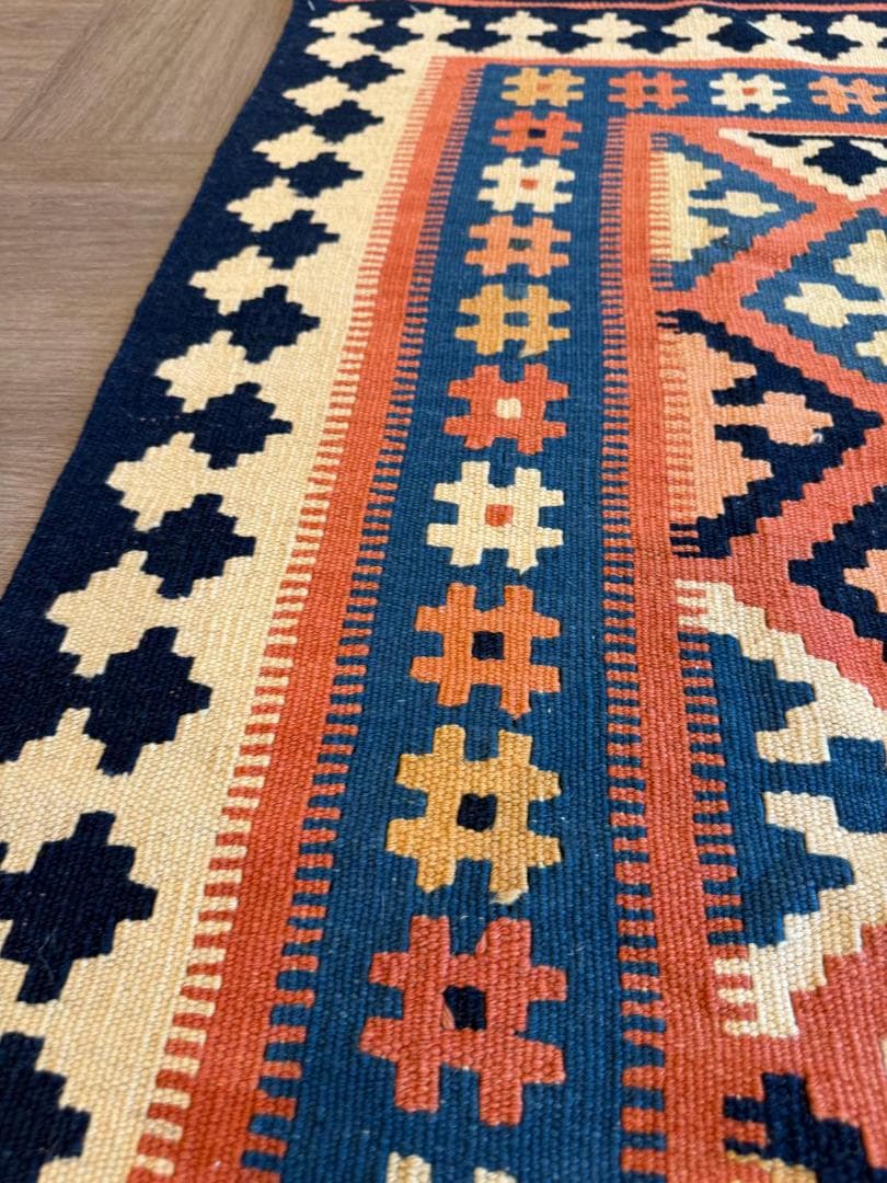 ペルシャキリム (キリム) ペルシャ絨毯 150x106cm 手織りラグ キリム