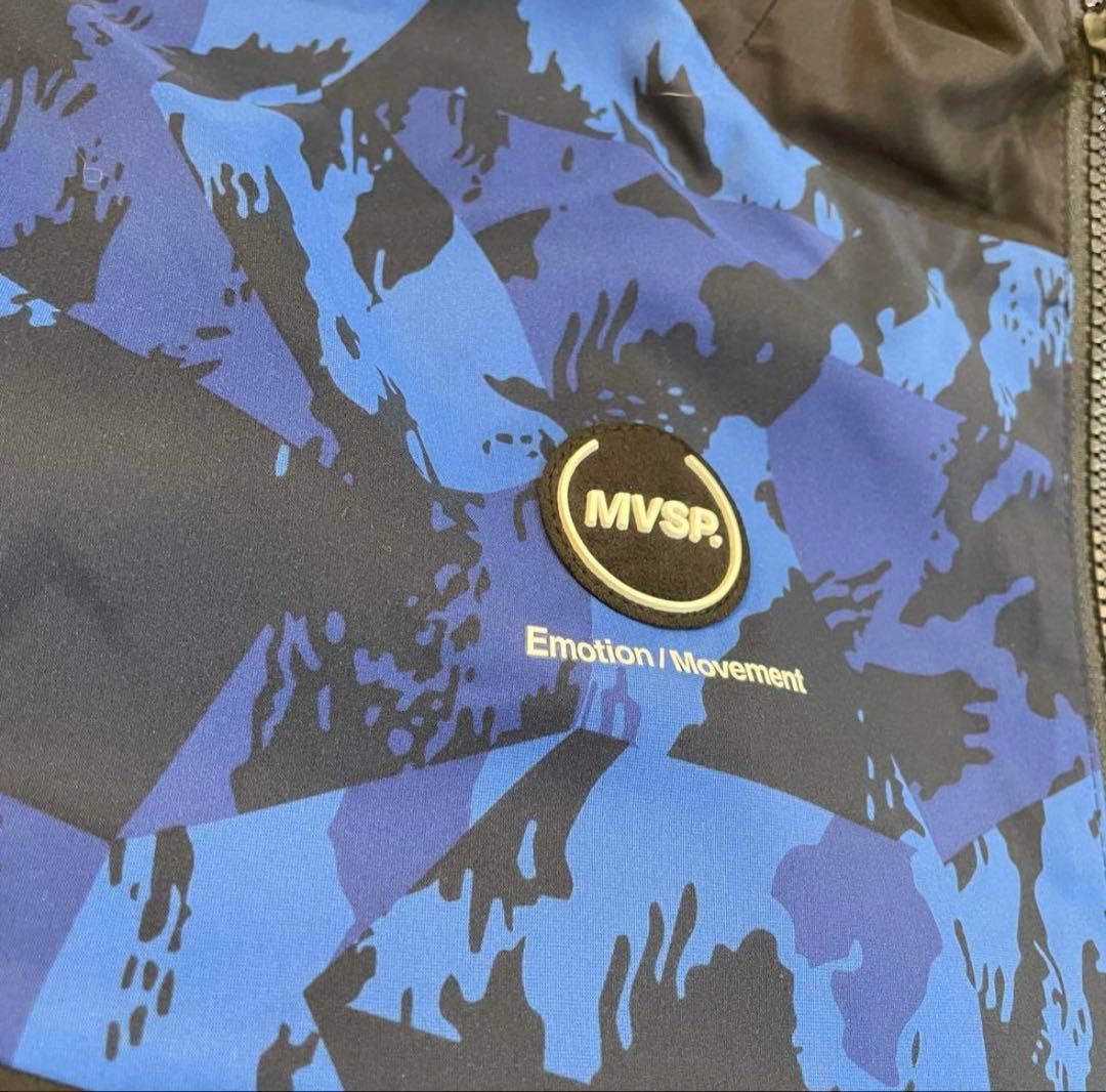 デサント　上下セット　ウインドブレーカー上下　ヒートナビ　総柄　ブルー　M