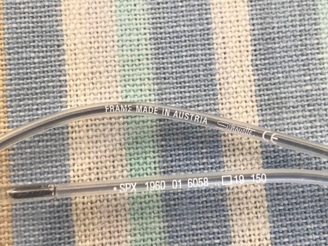 【美品最後】シルエットメガネ(silhouette メガネ)眼鏡、めがね　クリア