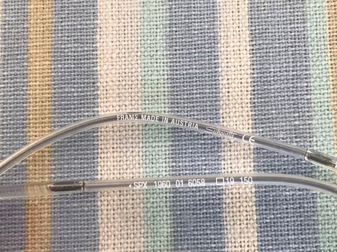 【美品最後】シルエットメガネ(silhouette メガネ)眼鏡、めがね　クリア