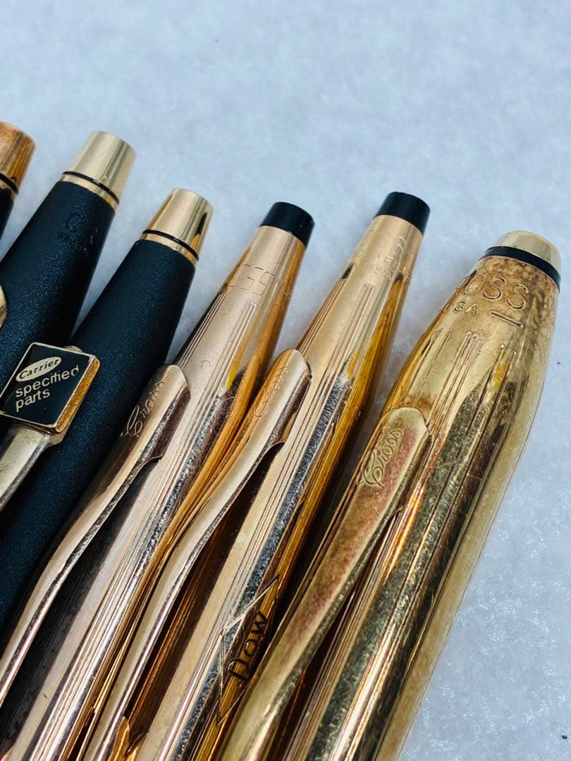 ビンテージ CROSS クロス 万年筆 金張り シャーペン ボールペン 9本