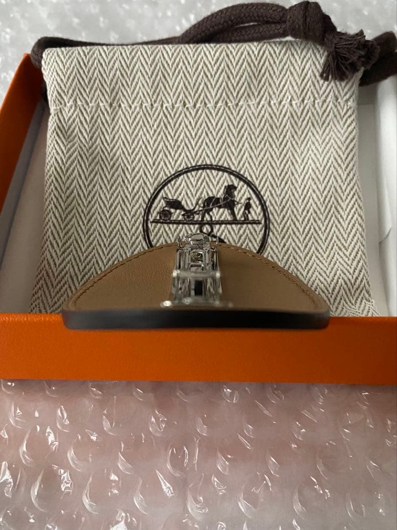 エルメス　ヘアアクセサリー　バレッタ　髪留め　エブリン　エヴリン　PM チャイ