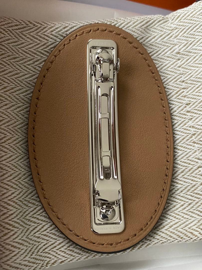 エルメス　ヘアアクセサリー　バレッタ　髪留め　エブリン　エヴリン　PM チャイ