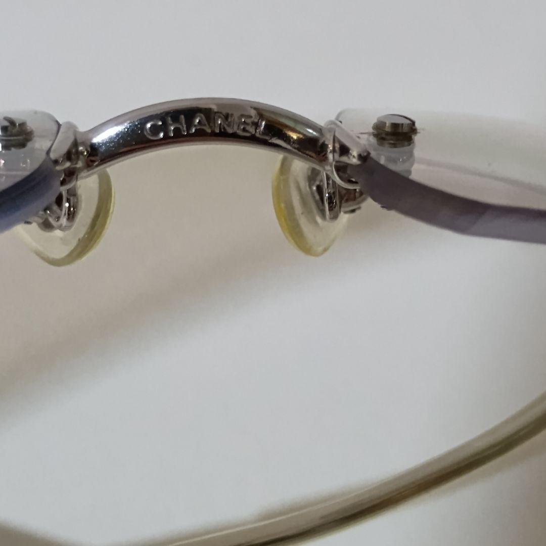 CHANEL シャネル シルバー リムレス サングラス 4017-D 希少