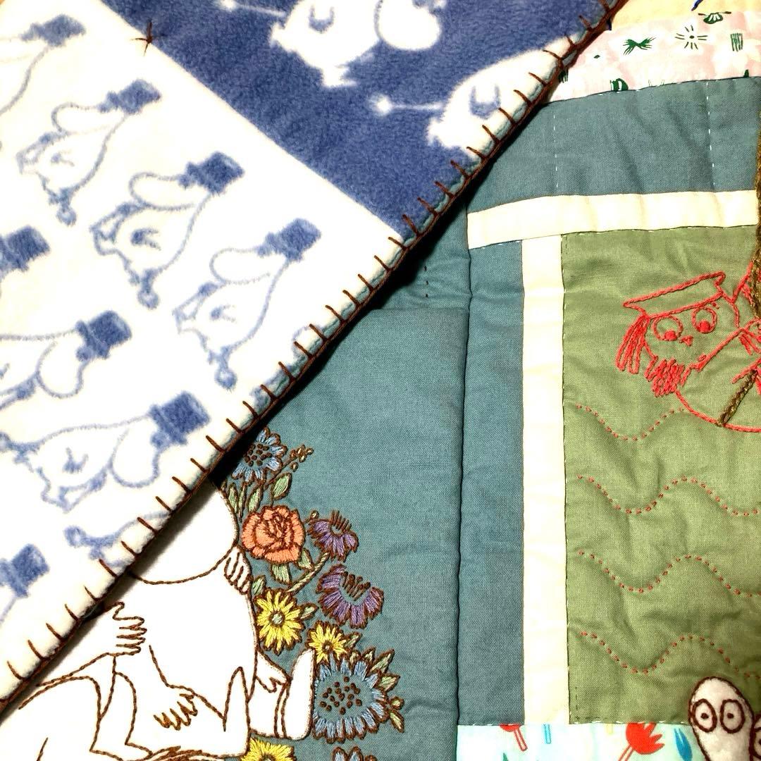 たのしいムーミンキルト　ブランケット　完成品