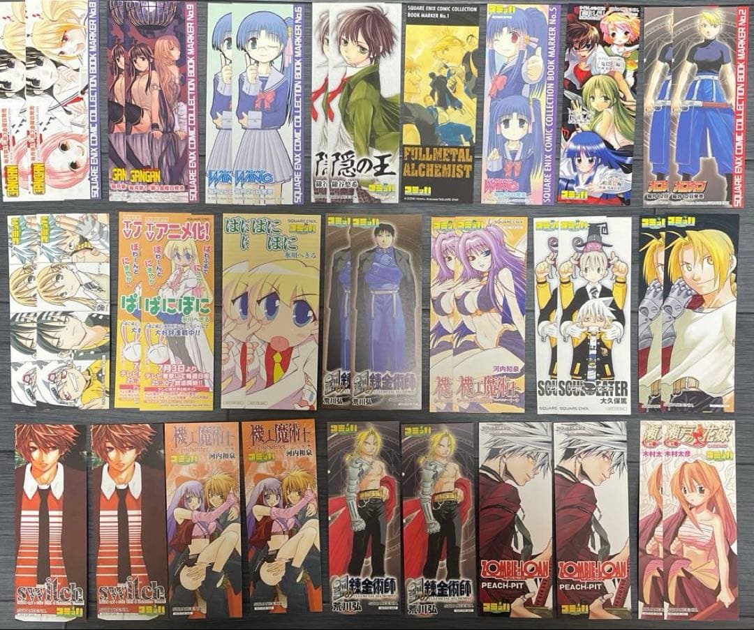 アニメ・マンガ　しおり117枚セット