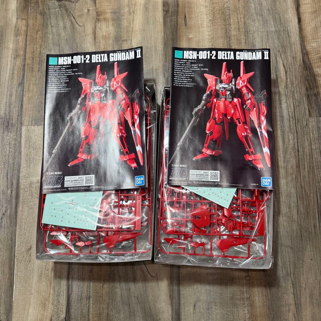 未使用 1/144 HG デルタガンダム弐号機 ガンダム ベース限定 2個セット