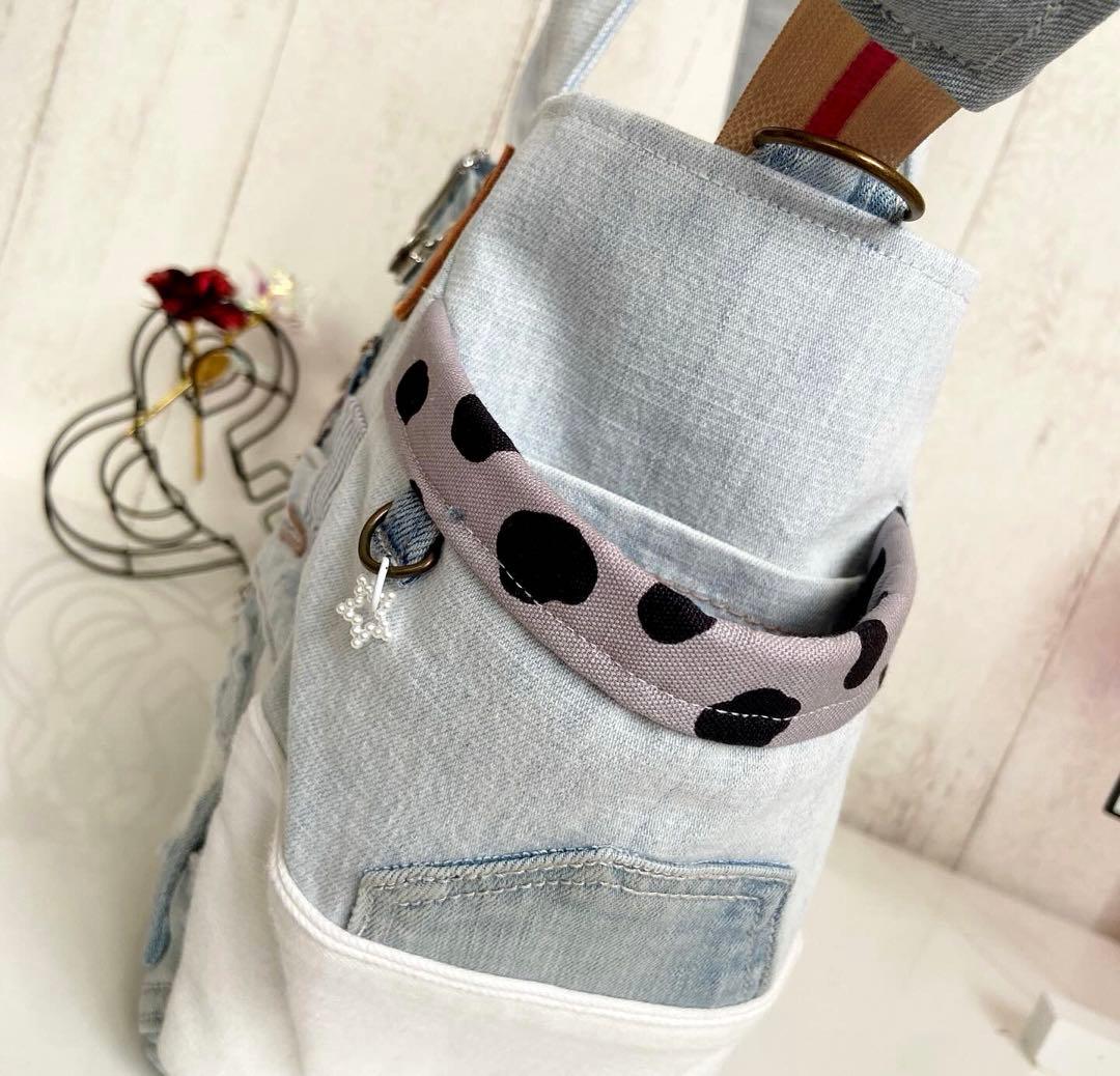 デニムリメイクバック　サロペット