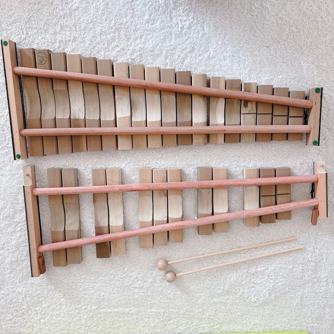 【美品】YAMAHA 卓上木琴 No.185 楽器 ヤマハ 木琴 30音 箱付き