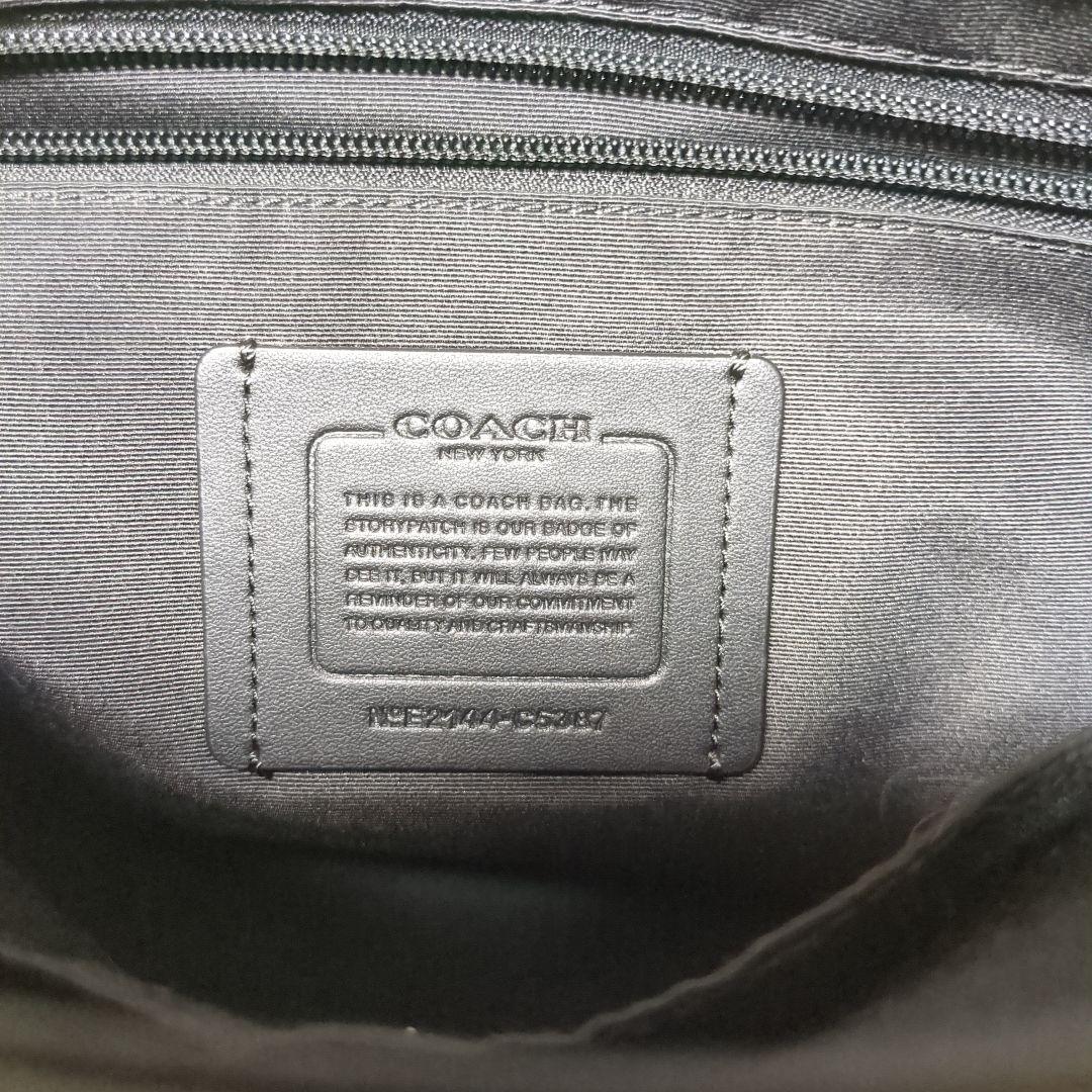 極美品 COACH トンプソン シグネチャー ショルダーバック　C5387