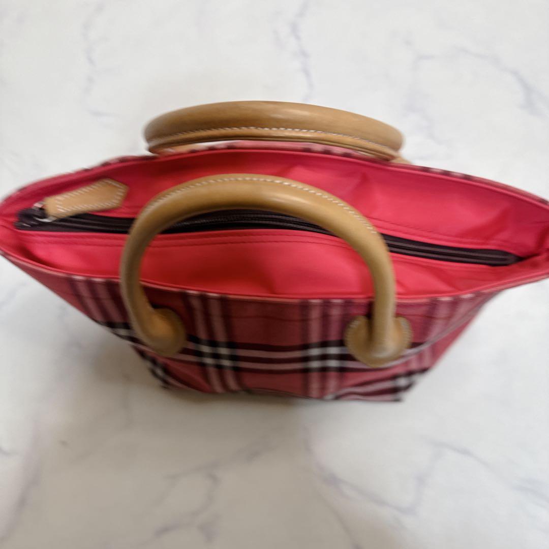 Burberryバーバリーブルーレーベル トートバッグ ピンク