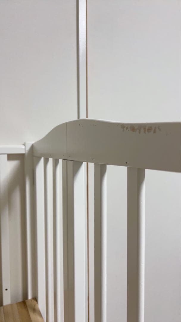 カトージ ミニベビーベッド ホワイト 折りたたみ 60×90cm 寝具、説明書付