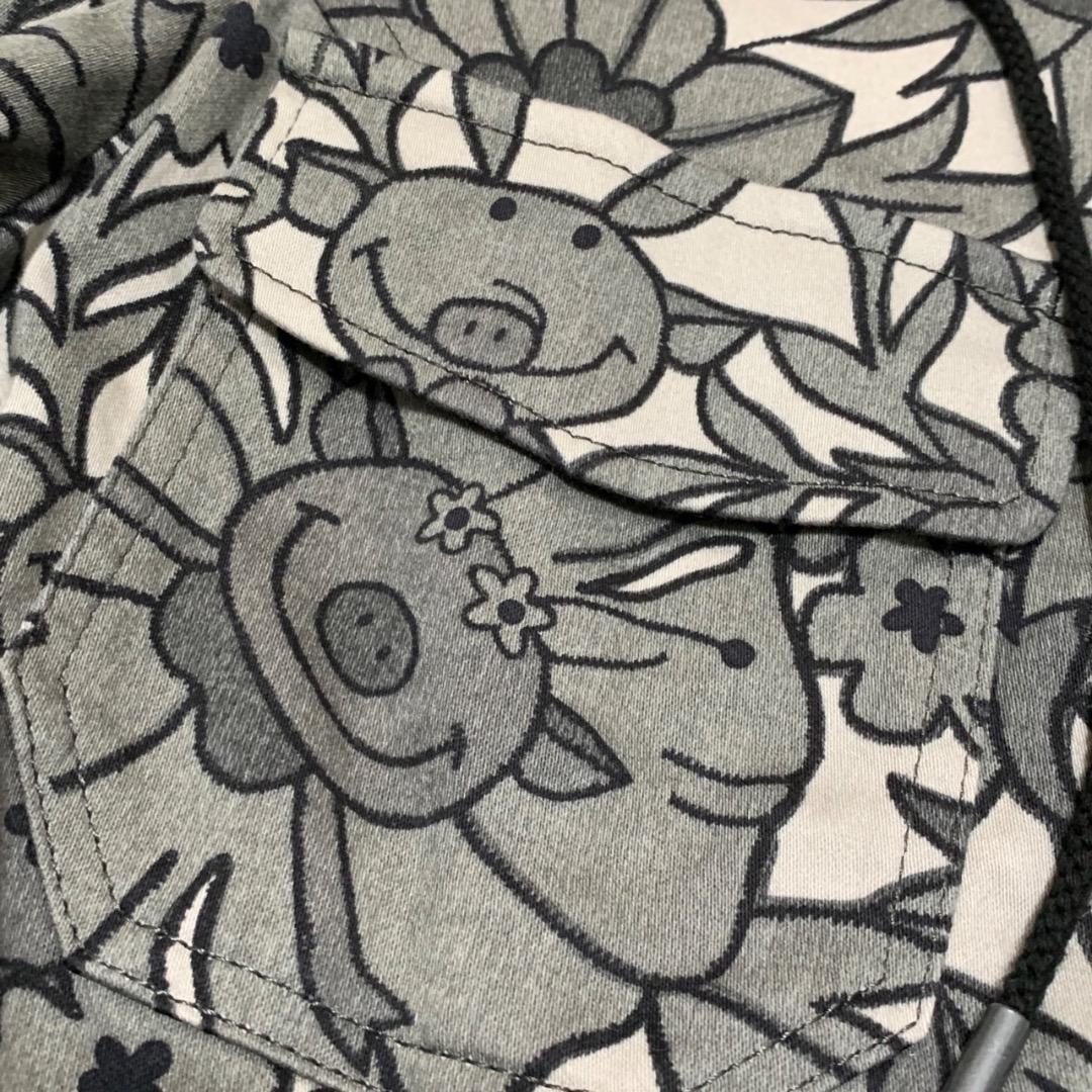 【美品】OLLEBOREBLA アルベロベロ　薄手コート　ぶたさん　グレー