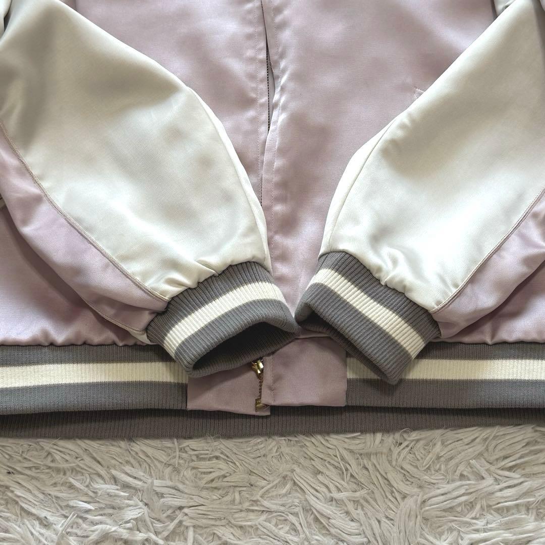 美品 グラニフ シマエナガ 刺繍 スカジャン ブルゾン Lサイズ 完売品 希少