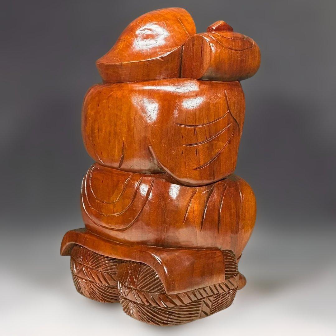 【木彫一刀彫】商売繁盛 『大黒天』単品 高さ45cm 置物