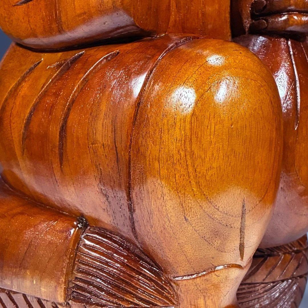 【木彫一刀彫】商売繁盛 『大黒天』単品 高さ45cm 置物