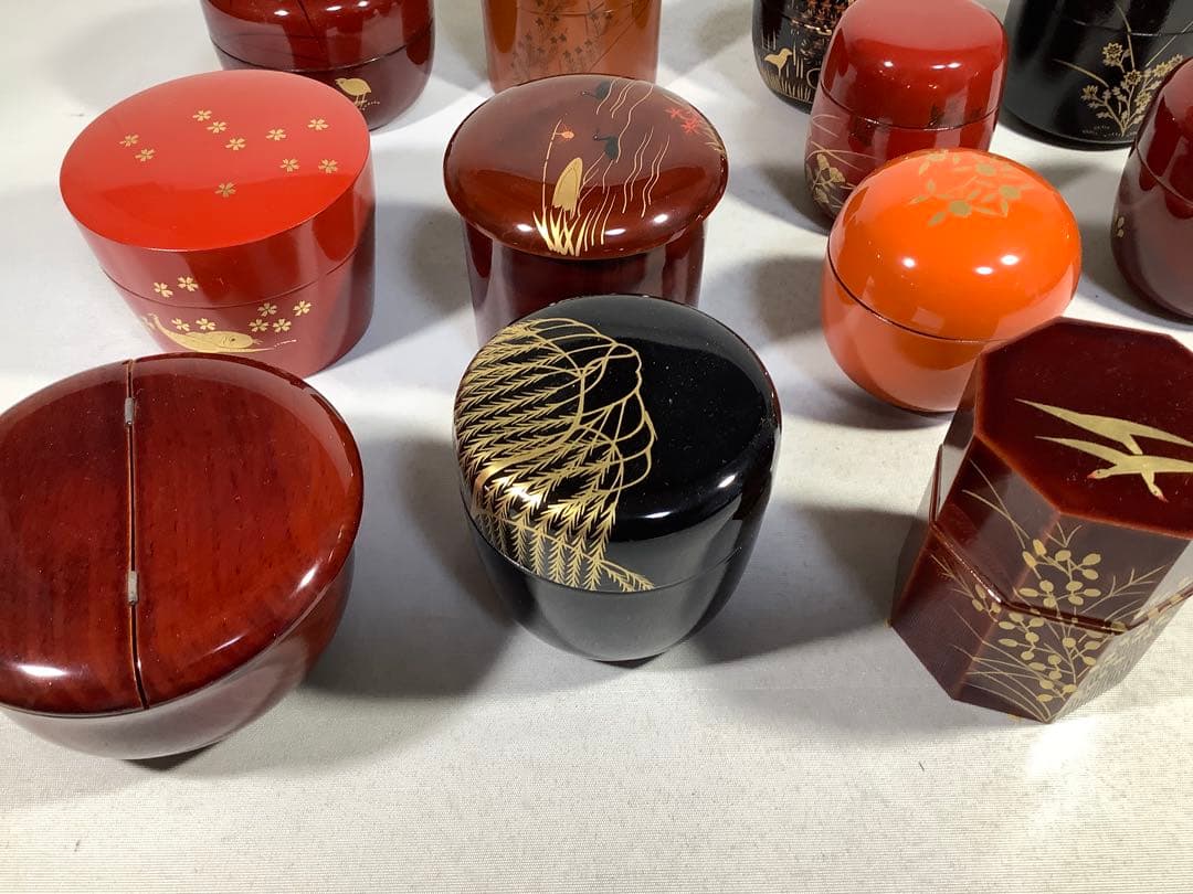 井伊宗観好　十二月茶器　棗　塗師　峰春　茶道具　送料無料