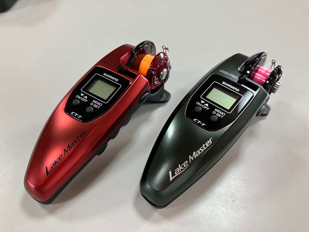美品　ワカサギ電動リール　シマノレイクマスターCT-T 2台セット