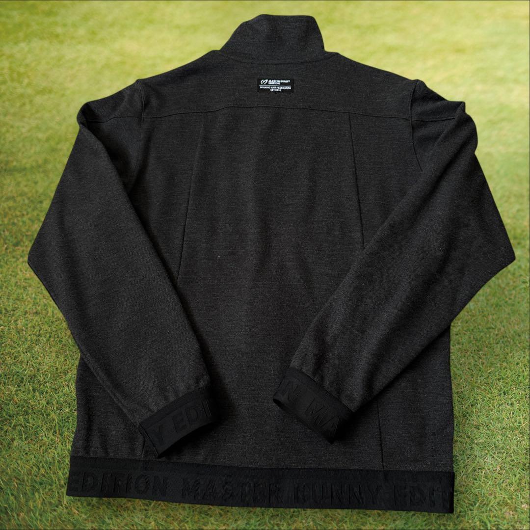 マスターバニー　ジャケット　ブルゾン　M〜L相当　黒　ダークグレー　ニット　4