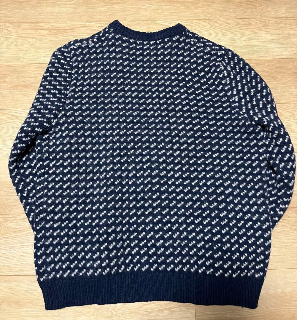 d*2様 極美品 l.l.bean バーズアイニット セーター ネイビー 3xl