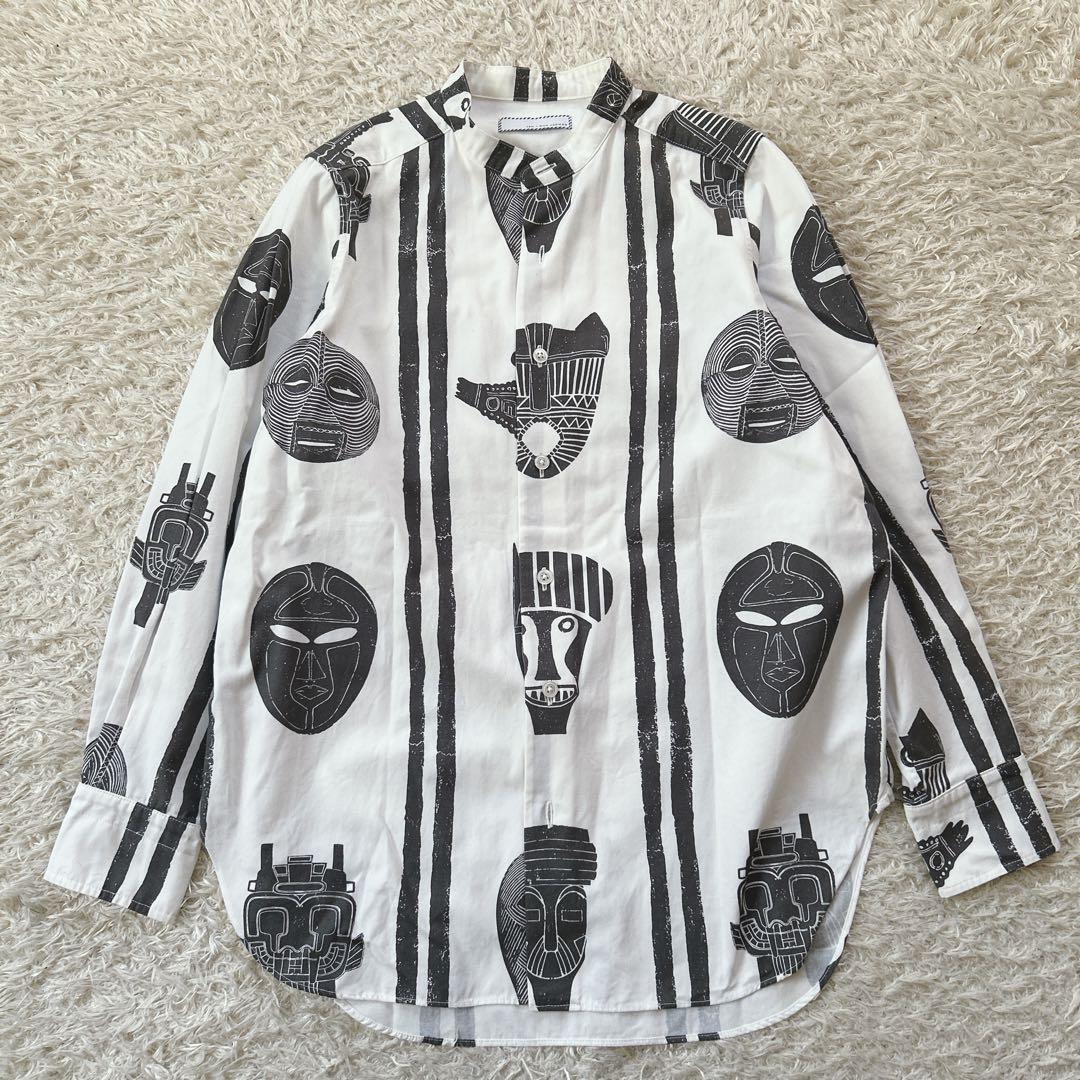 美品　ten ロンハーマン　アフリカンマスクプリントシャツ