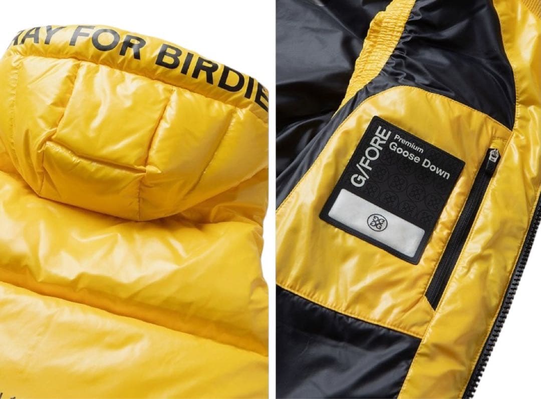 新作G/FORE韓国ジーフォア　メンズダウンベスト　イエローsizeXL