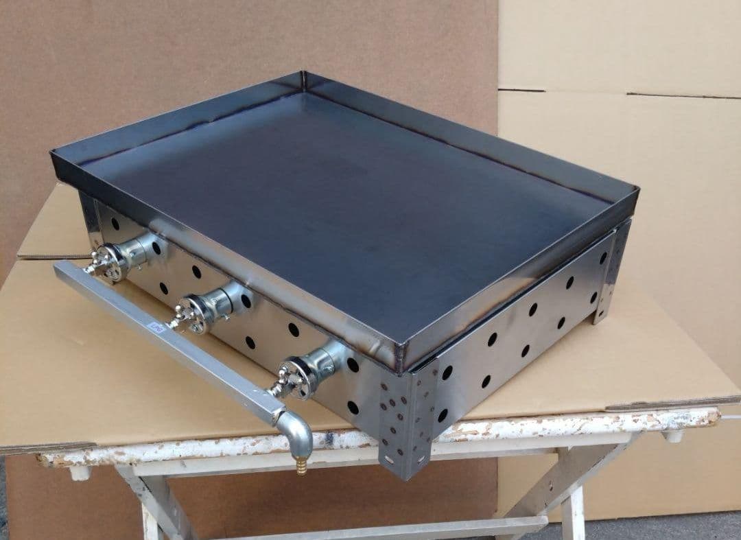 極厚９mm 鉄板焼き プロパンガス グリラー フチ付 学園文化祭り キッチンカー