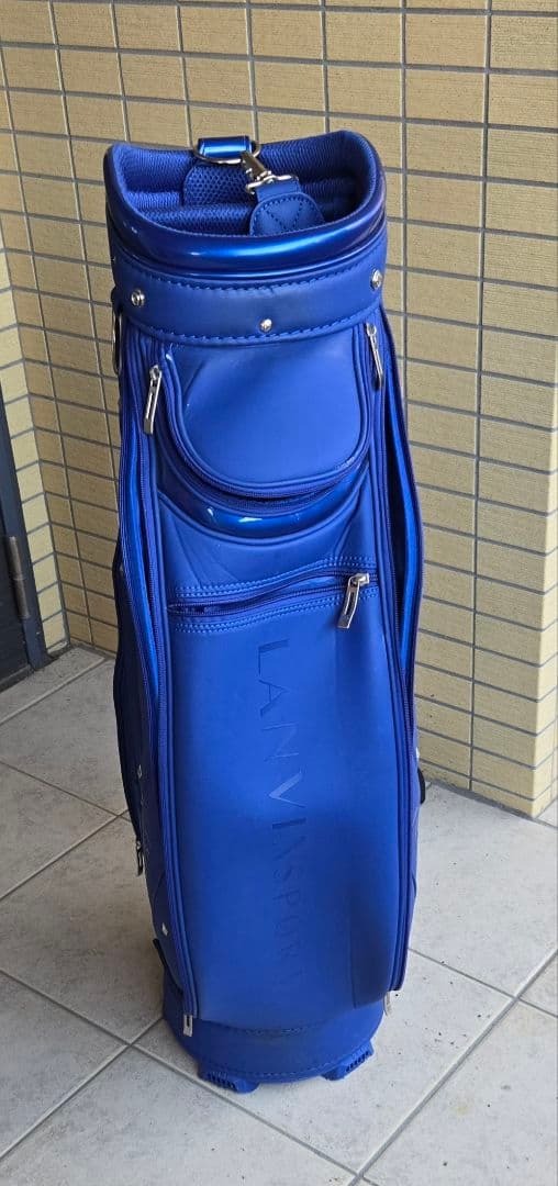 希少ロイヤルブルー キャディバッグ LANVIN SPORT ランバンスポール