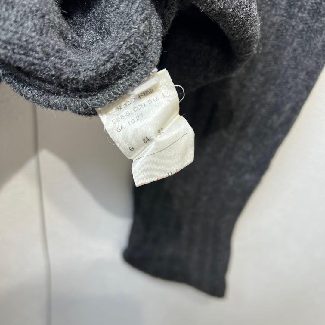 希少 美品 ドルチェアンドガッバーナ 上質 ウール Vネック リブ ニット 48