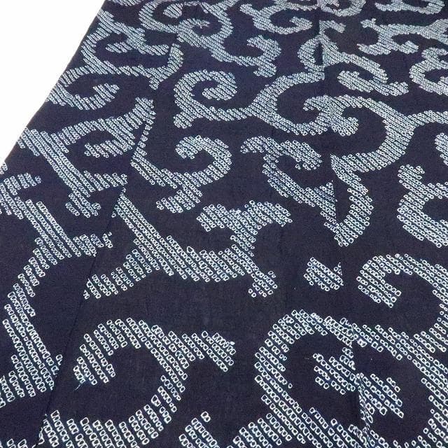 Y3426◆美品 有松鳴海絞り 背・居敷当て付 手縫い 高級浴衣 洗える夏着物