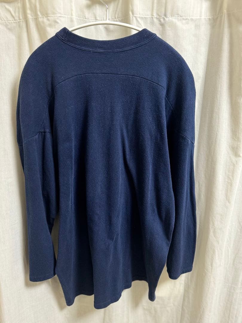 ⭐️染みタグ　フットボールtシャツ　90年代 Champion XL ネイビー