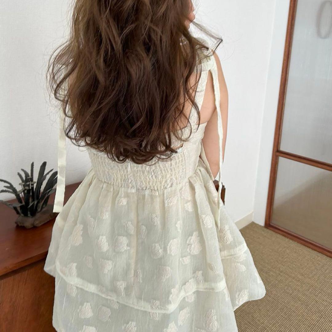 LILY BROWN（リリー ブラウン）　シアージャガードペプラムトップス