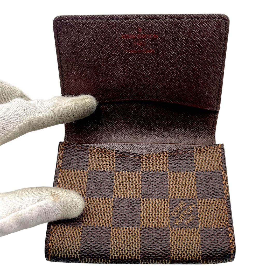 【美品】ルイヴィトン 名刺入れ　カードケース ヴィジット　ダミエエベヌ