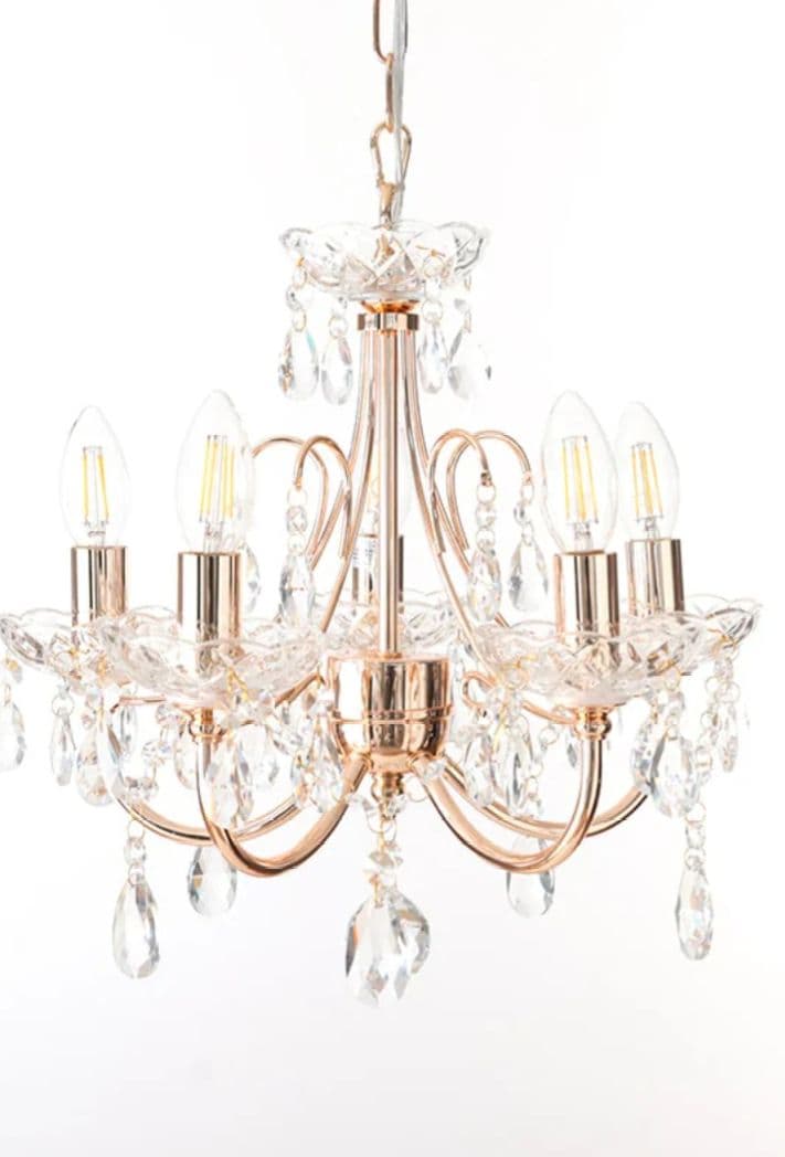 東京インテリア アンティーク風シャンデリア 5灯