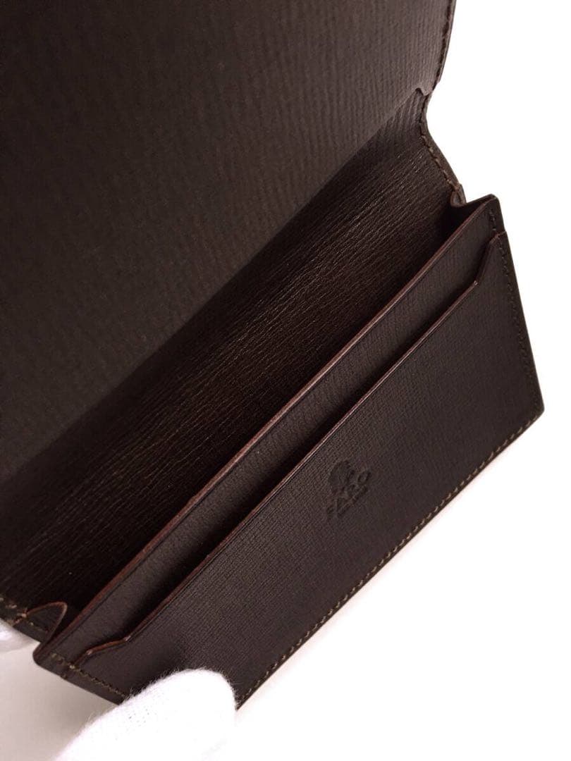 新品 ファーロ FARO 名刺入れ カードケース クロコ 本革 定価7.7万