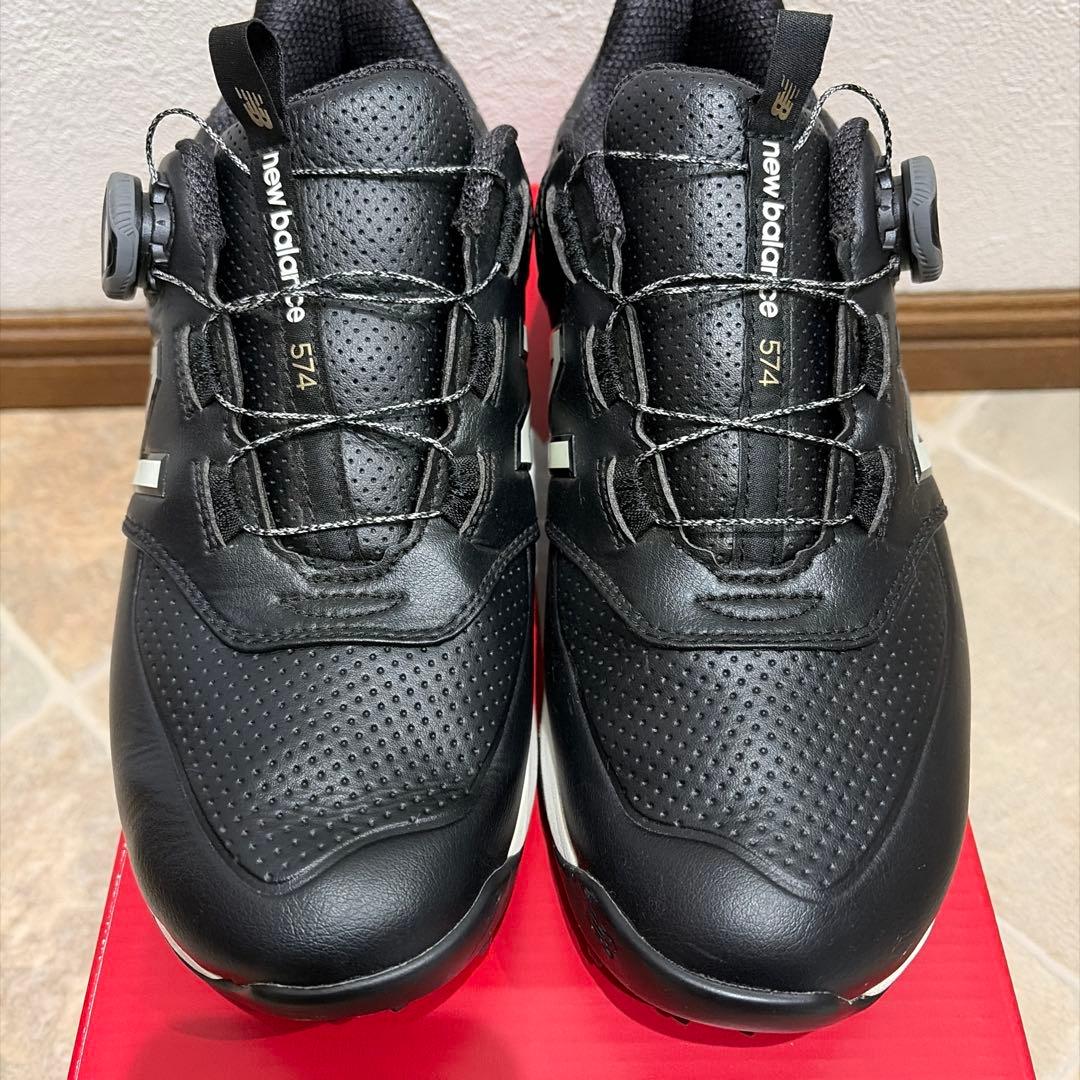 New Balance 574 ゴルフシューズ ブラック