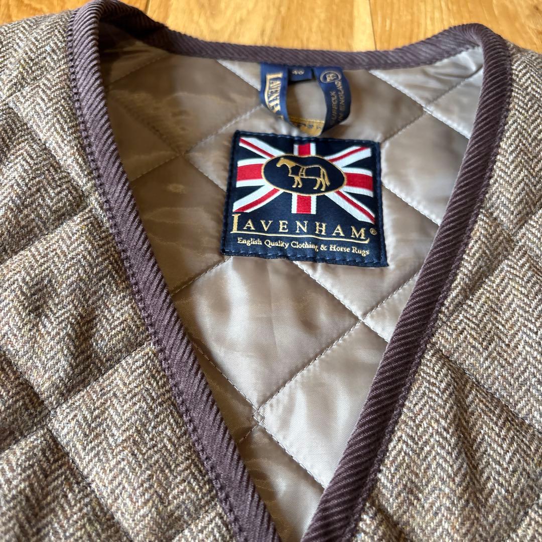 【希少】 ラベンハム　キルティングベスト（ウール）　定価35,000円程度