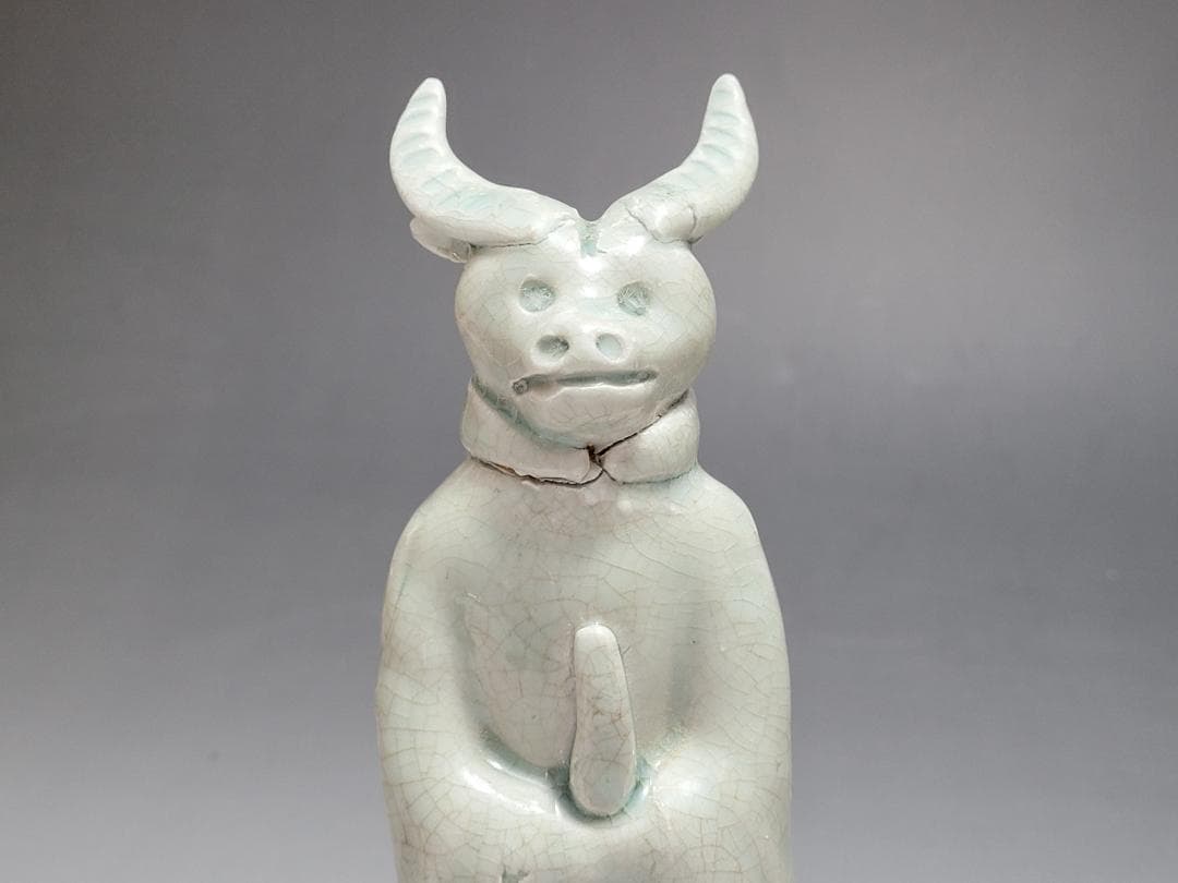 白磁 十二支 干支 動物像 12匹 揃い 宋元時代 高さ約14~16.9cm